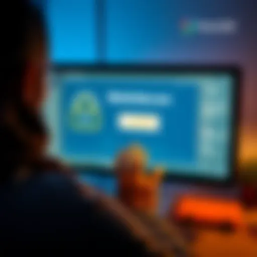 A person looking frustrated while trying to access their Blockchain.com wallet on a computer screen, showing a locked wallet message.