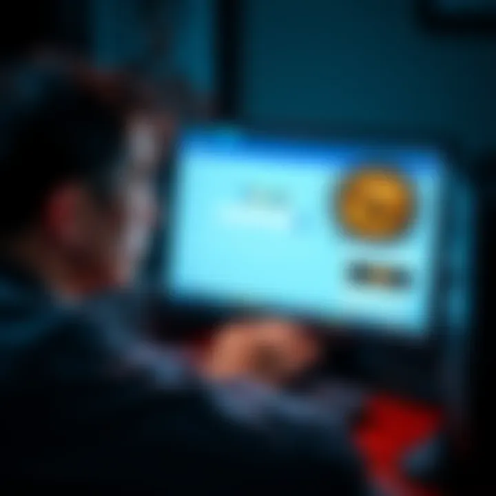 A person looking worried while typing their seed phrase on a computer screen displaying a fake Google website