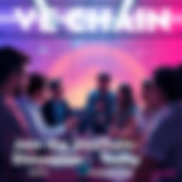 Participants engaging in a Vechain discussion, sharing insights and updates on blockchain technology