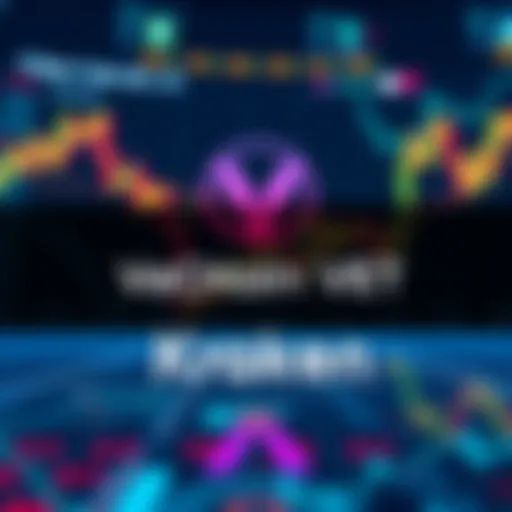 VeChain VET logo with Kraken exchange interface in the background