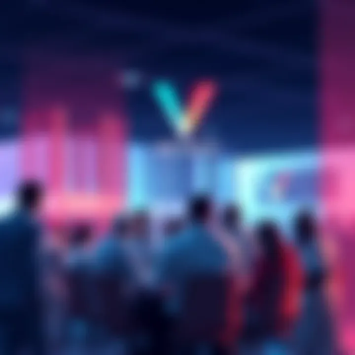A group of people engaging in a discussion about Vechain updates and resources