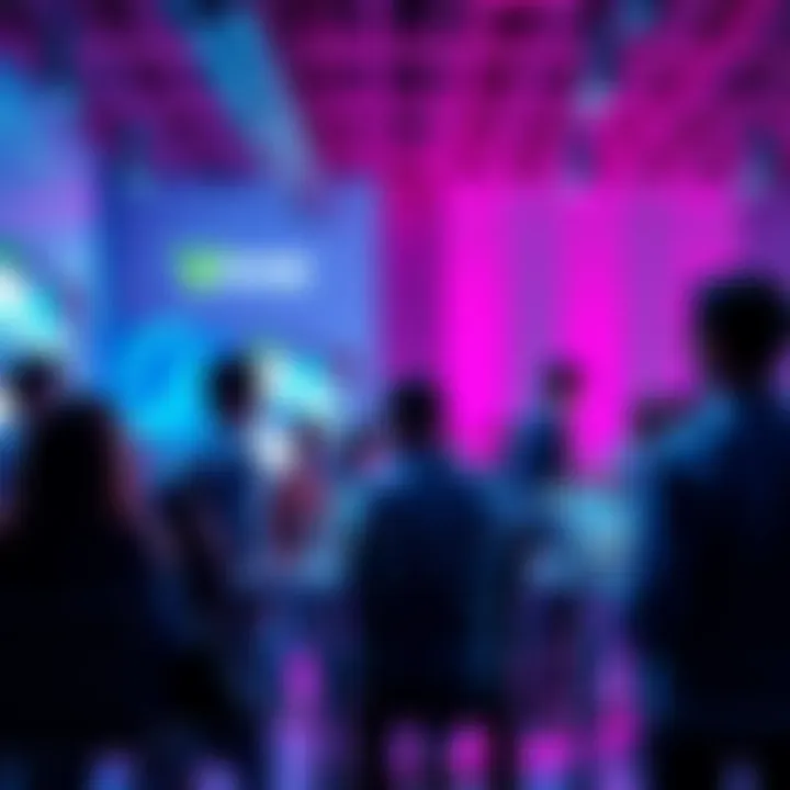 People engaging in a discussion about Vechain's blockchain technology in a vibrant online forum setting.