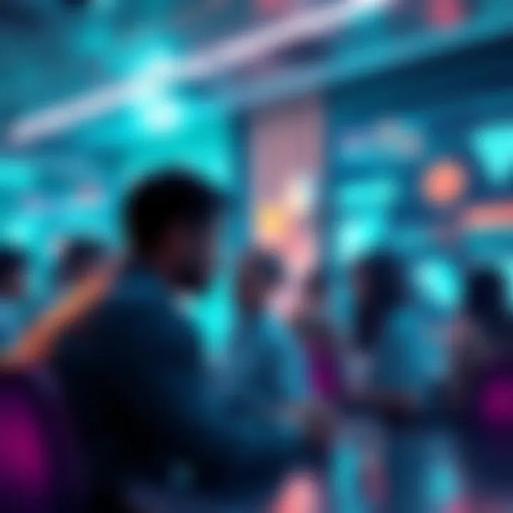 People discussing and sharing ideas about Vechain updates in a virtual chat environment