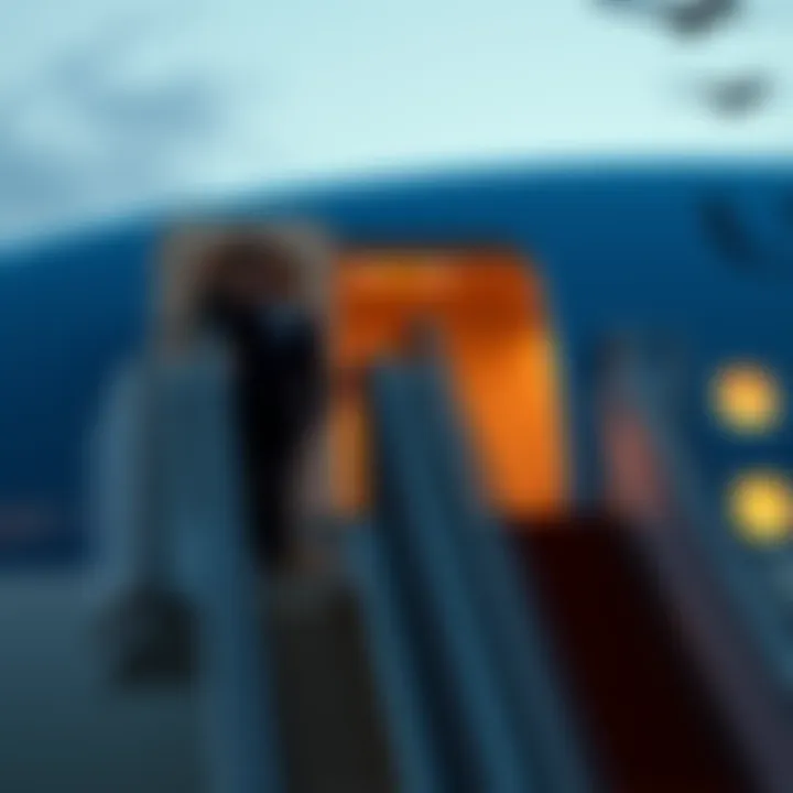 Vice President of the United States boarding Air Force Two, ready for official travel