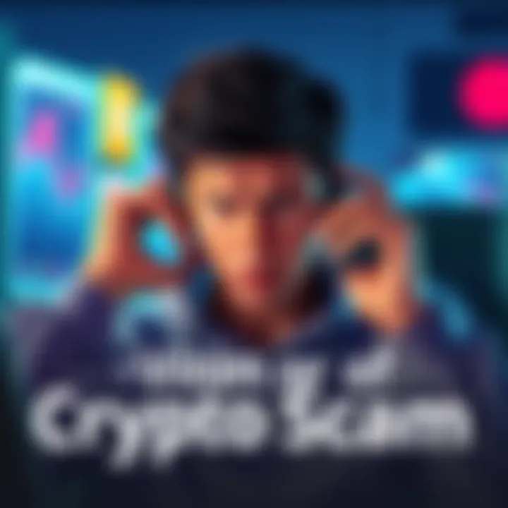 A person looking worried on a phone call, showing concern about losing money in a cryptocurrency scam.