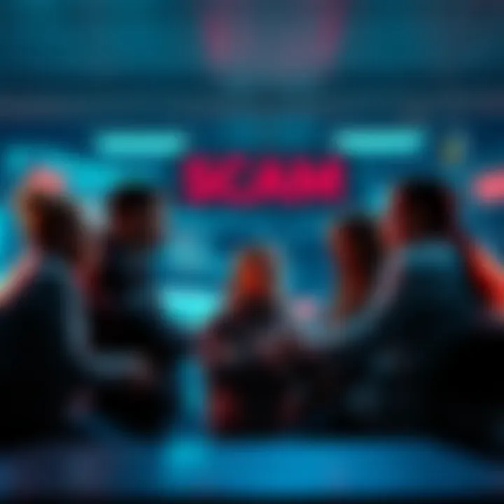 Victims sharing their experiences of being scammed by throwthemanawayyy in a group discussion