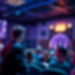 Vitalik Buterin speaking at a conference about the risks of AI in cryptocurrency wallets, with an audience listening attentively.