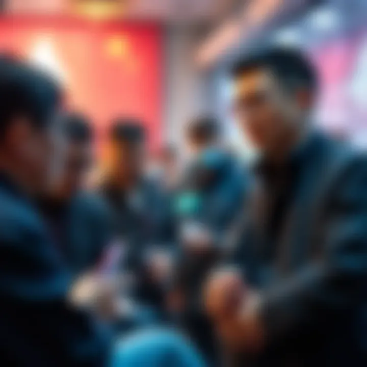 Vitalik Buterin discussing with a group of Chinese developers about the future of Ethereum.