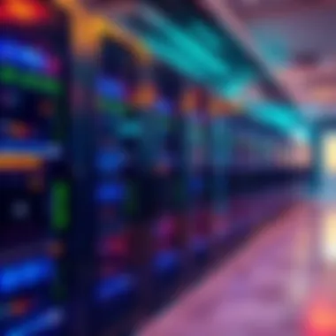 A server room with high-tech VPS machines, showcasing reliable and affordable server options in Europe.