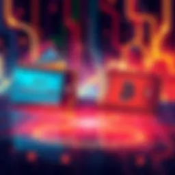 Illustration showing two cryptocurrency wallets, one with a 12-word seed and another with a 24-word seed, interconnected by arrows to represent sharing. Both wallets are displayed with a digital backg...