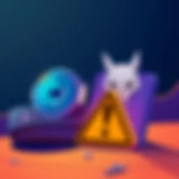 An illustration showing Metamask and Phantom wallet icons with a caution sign, indicating hidden fees in transactions.