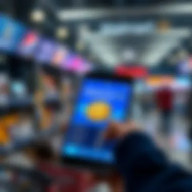 A smartphone displaying the Walmart OnePay app with a crypto trading feature