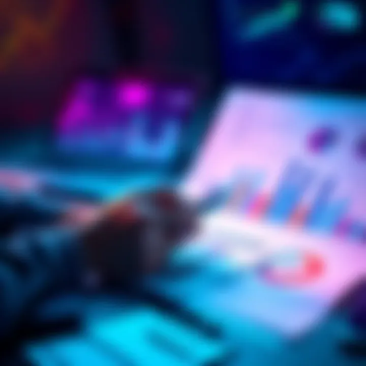 Person analyzing financial charts and planning for future wealth with a calculator and notes.