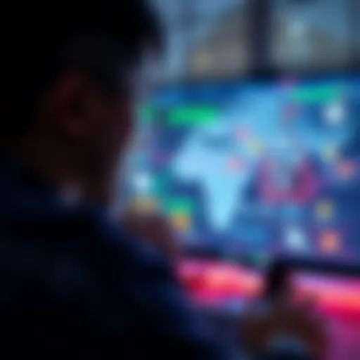 A person staring at a computer screen showing a digital game with locked assets, symbolizing lack of true ownership in Web3 gaming.