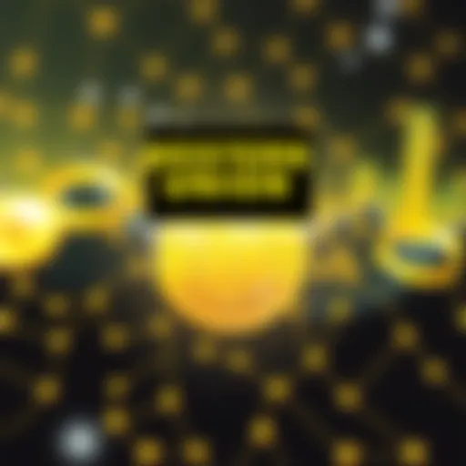 Western Union logo with an illustration of a stablecoin graphic on the Solana network background