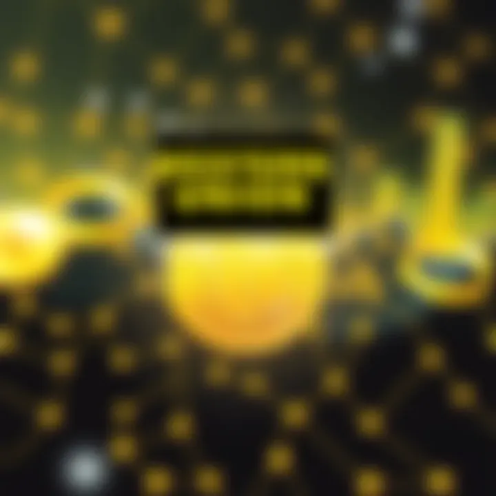 Western Union logo with an illustration of a stablecoin graphic on the Solana network background