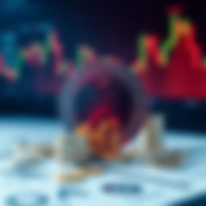 Visual representation of XRP coins and U.S. debt with financial graphs showing potential growth and collaboration efforts