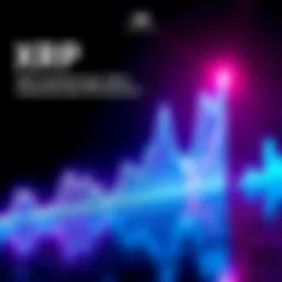 A line graph showing XRP's price fluctuations with upward trends highlighted, representing potential growth in the cryptocurrency market.
