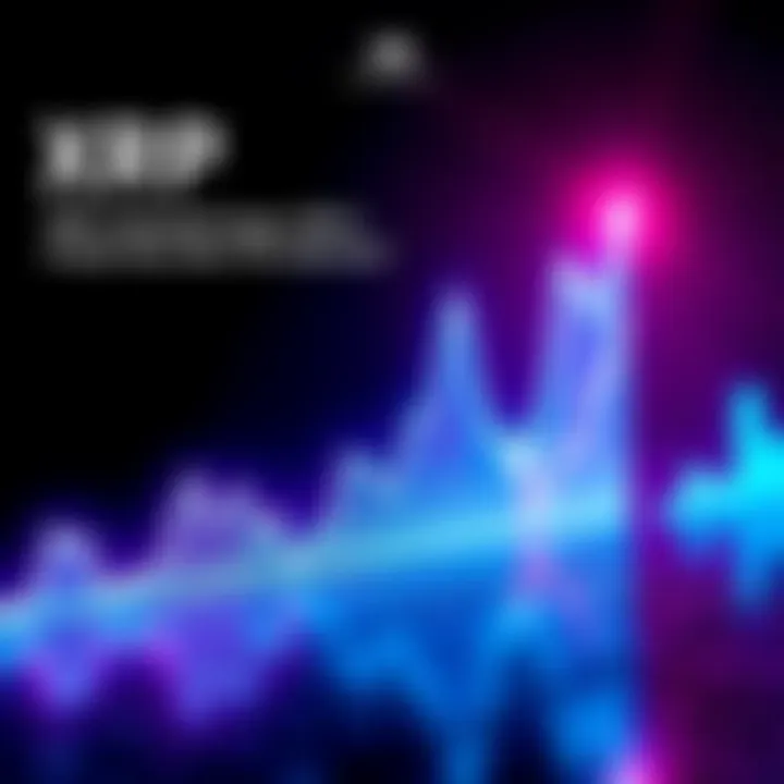 A line graph showing XRP's price fluctuations with upward trends highlighted, representing potential growth in the cryptocurrency market.