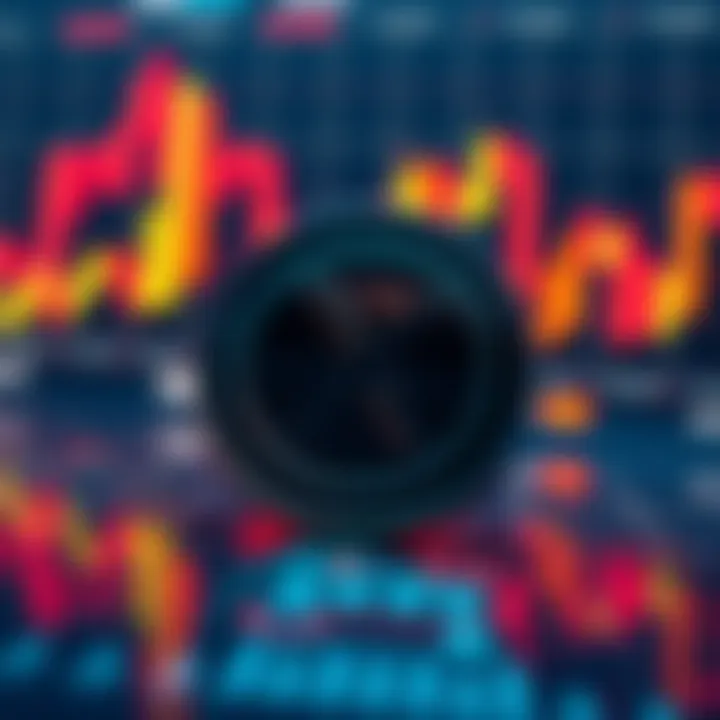 XRP Token and Charts An illustration showing the XRP token with fluctuating financial charts in the background, representing market uncertainty.